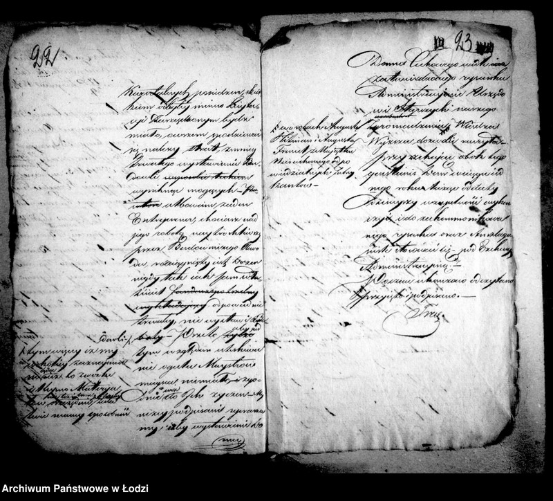 Obraz 19 z jednostki "Akta archiwum ławnika czynnego tyczące się wystawienia domu cechowego przez tkaczy w mieście Łodzi"