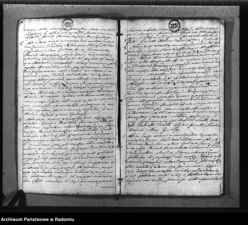 image.from.unit.number "Księga akt cywilnych gminy Głowaczew na rok 1818"