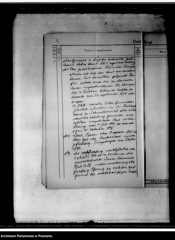 Obraz 8 z jednostki "Uwierzytelniony odpis księgi wieczystej obwodu dworskiego w Jabłonowie powiat chodzieski"