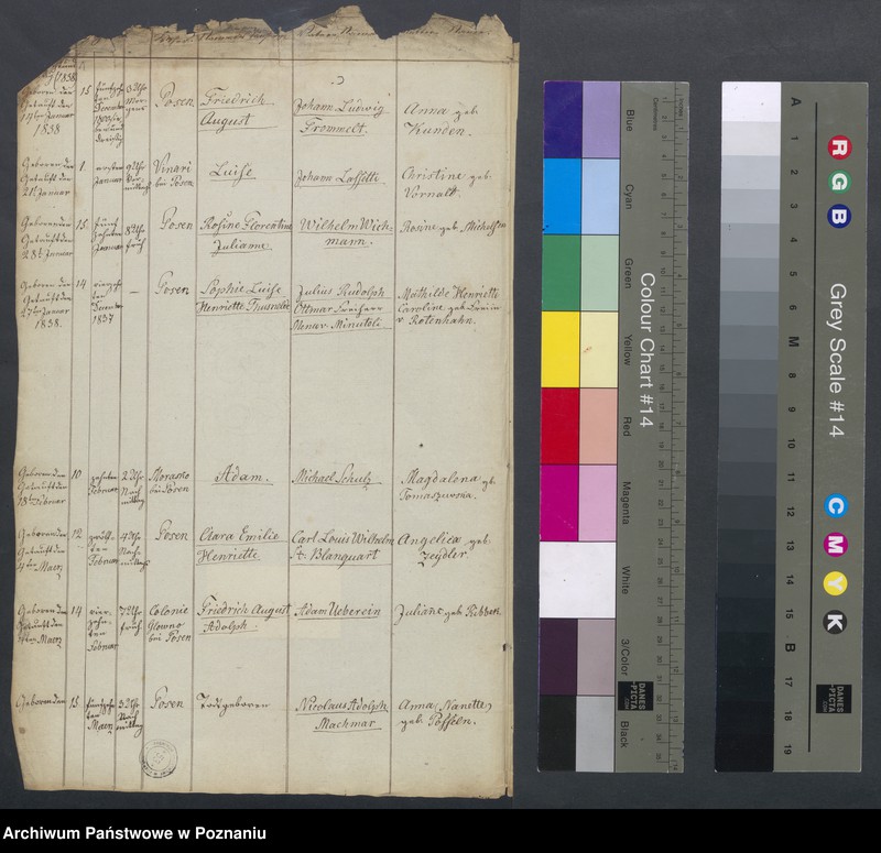 Obraz 3 z jednostki "Duplikat des Taufbuchs"