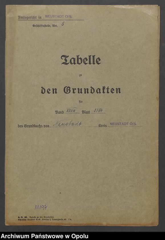 Obraz 4 z jednostki "Grund Akten für Blatt (150 stadt) Neustadt 1854 Eigenthümer: Pelzel Karolina"