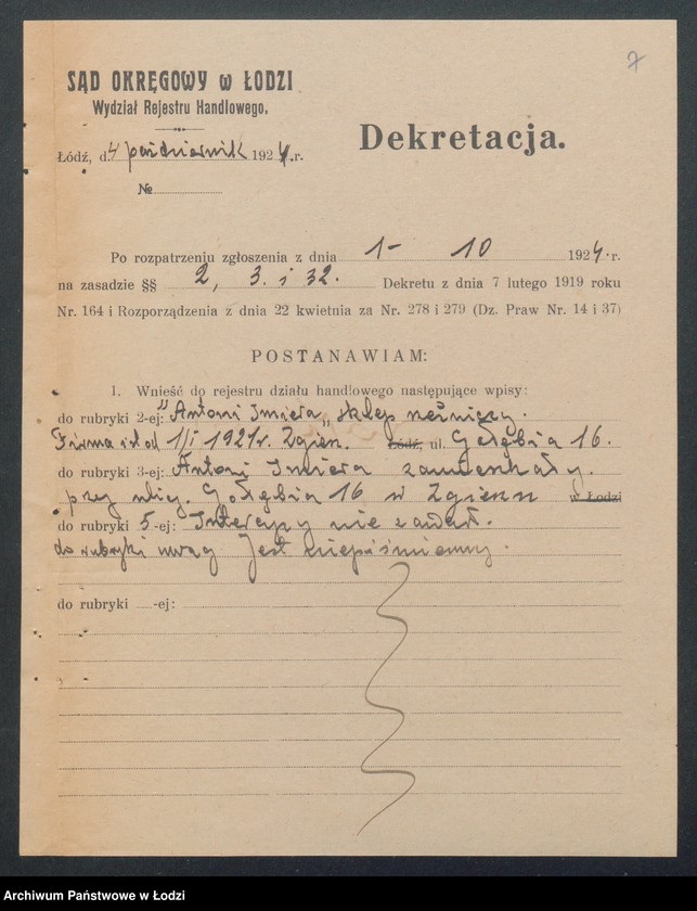 Obraz 9 z jednostki "Antoni Imierna – sklep rzeźniczy"