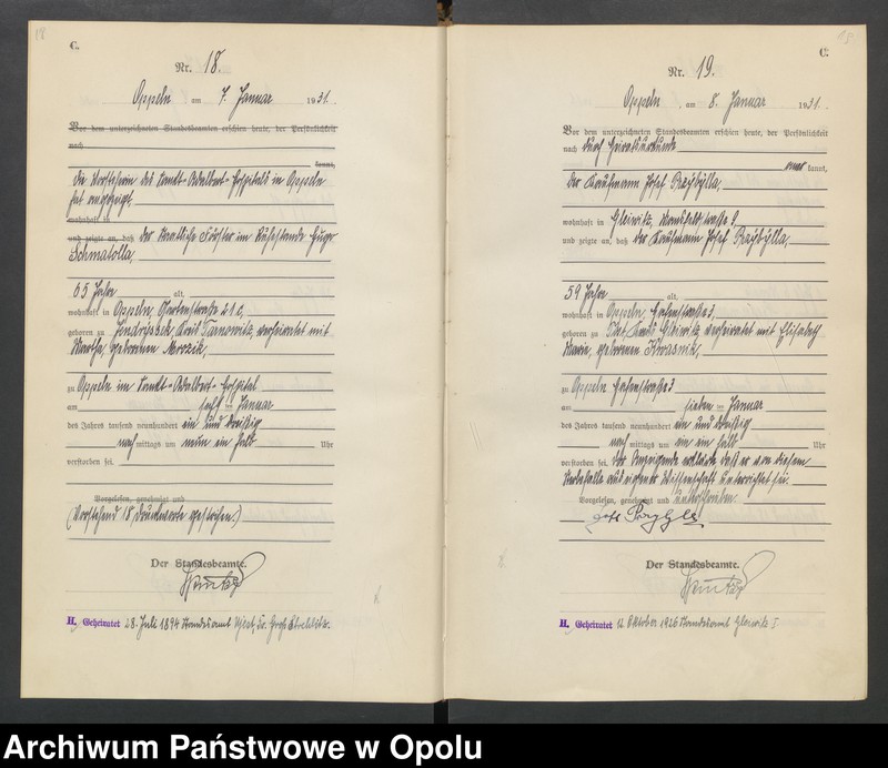 Obraz 13 z jednostki "[Rejestr zgonów] 1931 Tom I Nr 1-467"