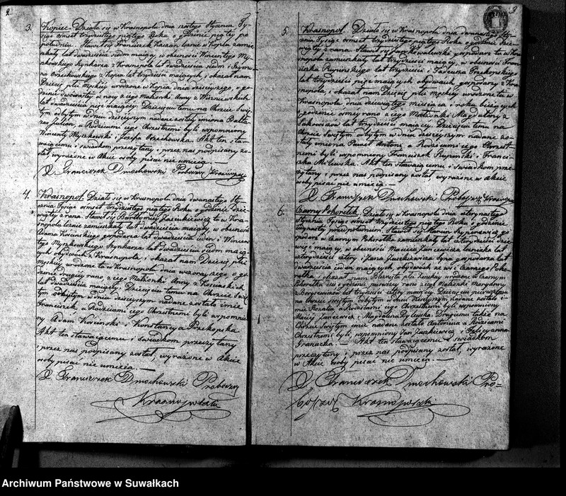 image.from.unit.number "Księga Duplikat Parafii Krasnopolskiey z Roku 1835. Osób Narodzonych, Zaślubionych i Zeszłych."