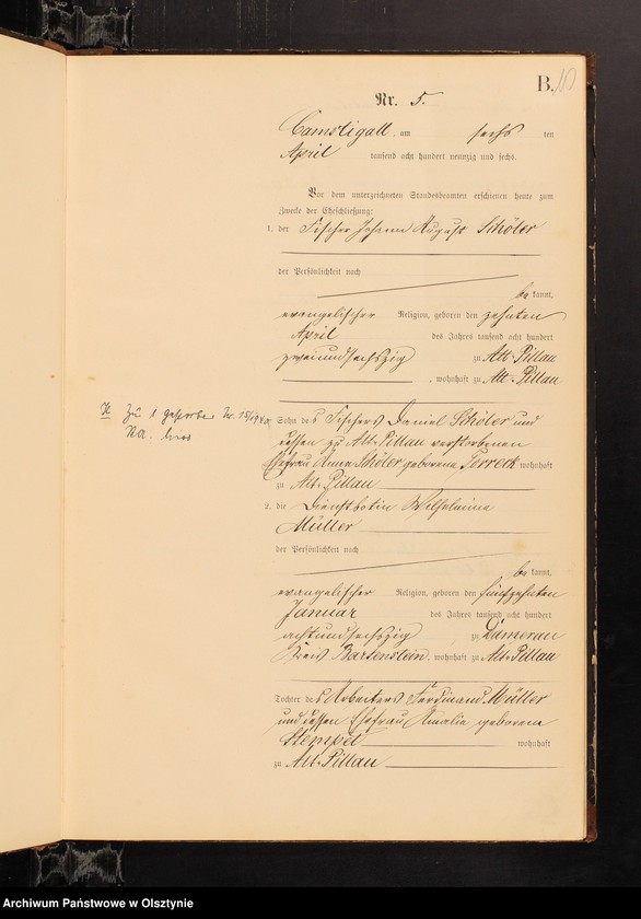 image.from.unit.number "Heiraths-Haupt-Register Nr 1 - 29"