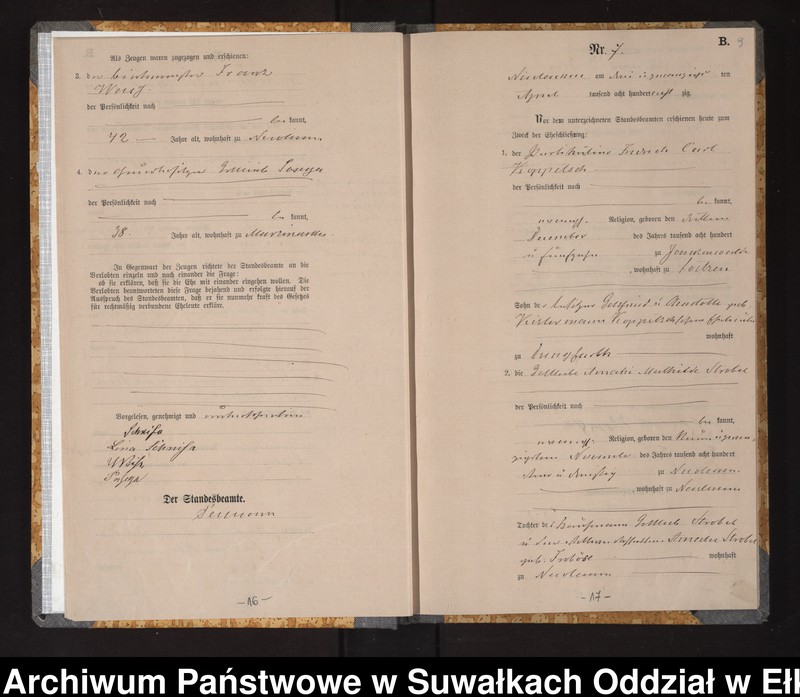 image.from.unit.number "Heiraths-Haupt-Register des Königlich Preussischen Standes-Amtes Stadt Nicolaiken Kreis Sensburg"