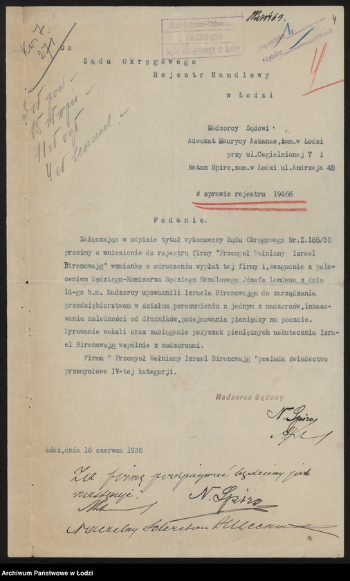 Obraz 6 z jednostki "Izrael Birencwajg- tkalnia wyrobów wełnianych"