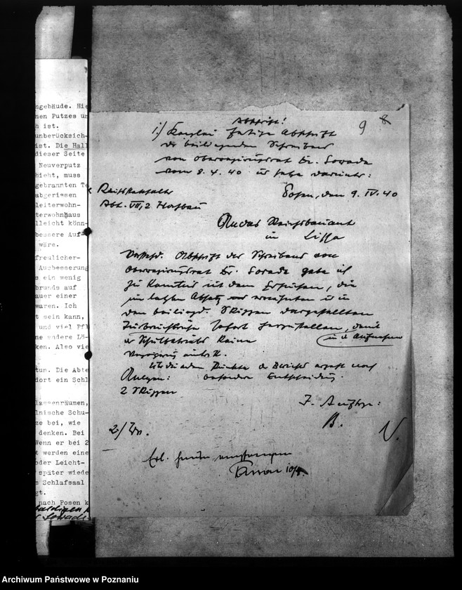 Obraz 13 z jednostki "Prace budowlane w zakładzie wychowawczym NSDAP w Rydzynie"