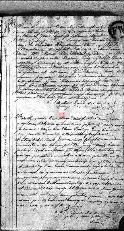 image.from.unit.number "Akta Urodzonych Gminy Krasnopolskiey w Powiecie Seyneńskim w Województwie Augstowskim od 1-go Stycznia 1819."