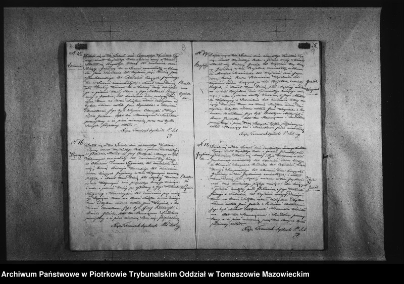 Obraz 9 z jednostki "Duplikat Aktów Religijno Cywilnych Parafij Lubańskiey na Rok 1830"