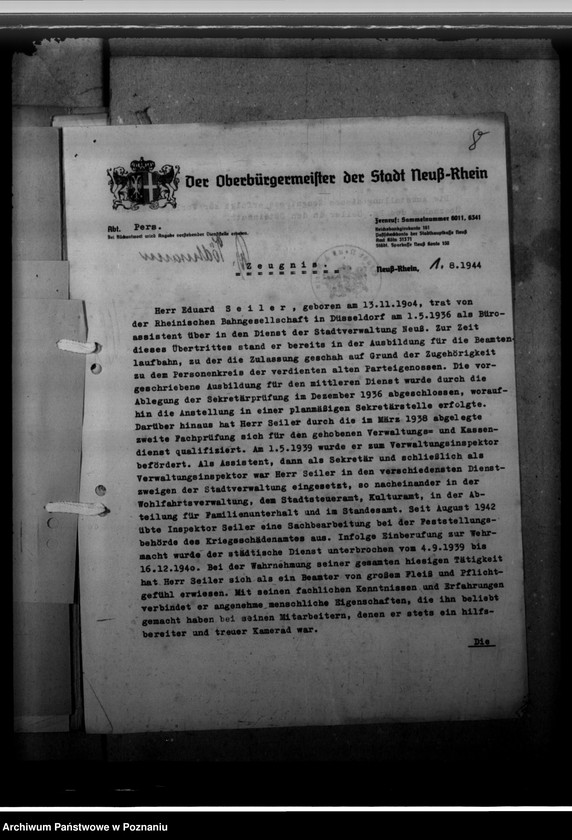 Obraz 12 z jednostki "Verwaltungsinspektor Eduard Seiler"