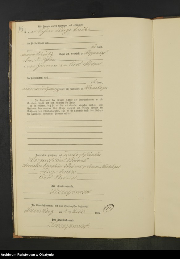 image.from.unit.number "Heiraths-Neben-Register Nr 1 - 16"