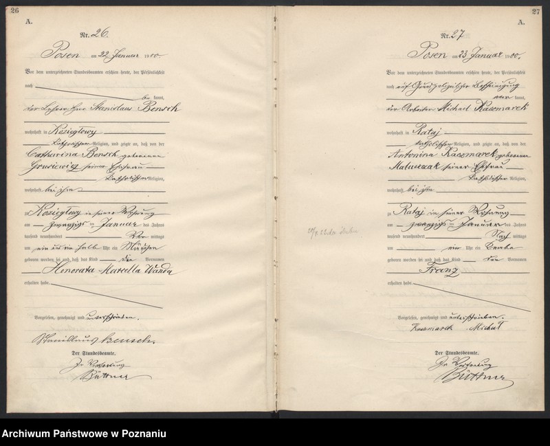 Obraz 16 z jednostki "Księga miejscowa urodzeń"