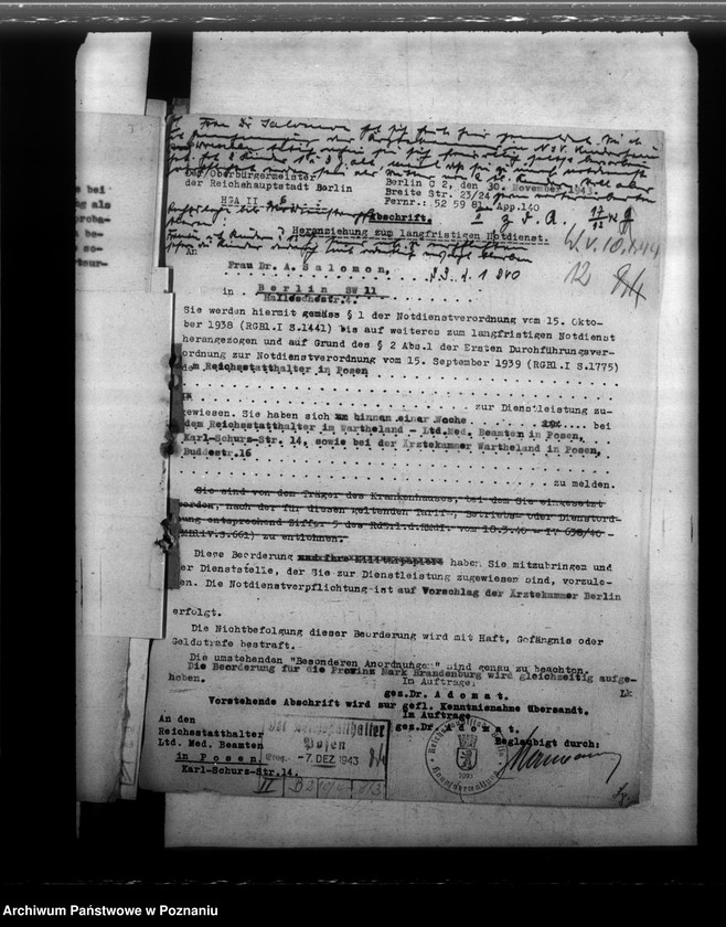 Obraz 16 z jednostki "Notdienstverpflichtung der Ärzte"