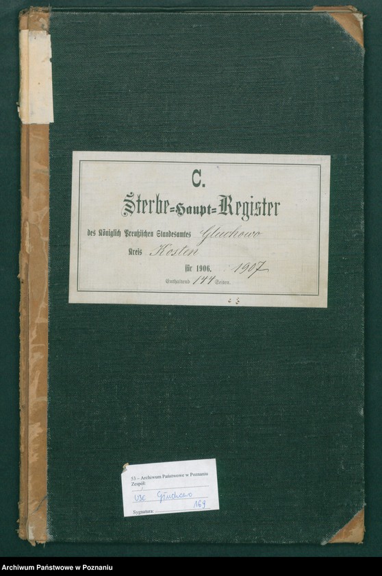 Obraz 2 z jednostki "Sterbe-Haupt-Register"