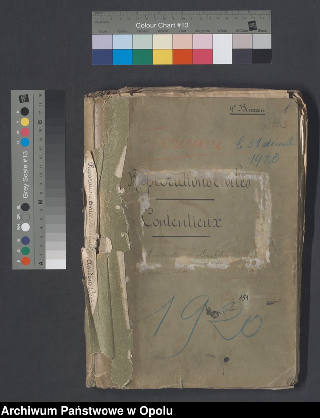 Obraz 3 z jednostki "Reparations civiles-Contentieux /Korespondencja i zarządzenia w sprawie odszkodowań cywilnych - sprawy sporne, wypadki, szkody/ 8.03 - 30.12.1920"