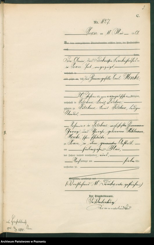 Obraz 6 z jednostki "Księga miejscowa zgonów t. III"