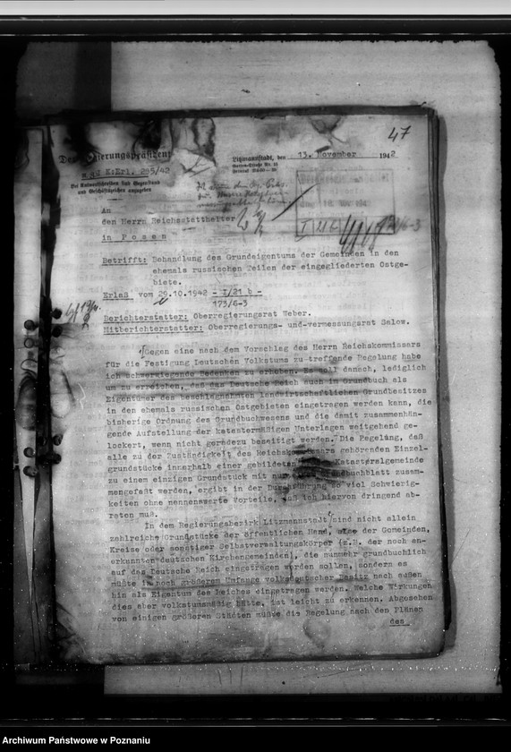 Obraz 13 z jednostki "Erwerb der beschlagnahmten Grundstücke und Gebäude"