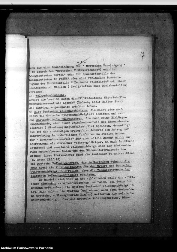 Obraz 11 z jednostki "Umsiedlerfürsorge für Wolyniendeutsche. Öffentliche Fürsorge im Wartheland - Deutsche, Polen"