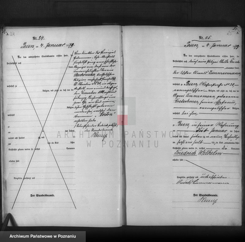 Obraz 15 z jednostki "Księga urodzeń t. I"