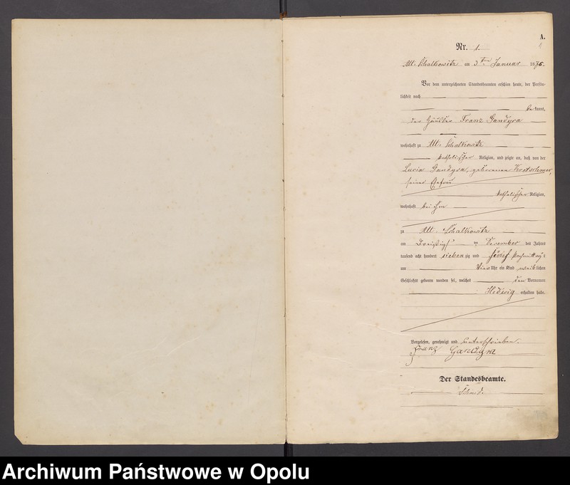 image.from.unit.number "U.S.C. Siołkowice St.[are] Księga aktów urodzeń miejscowa rok 1876"