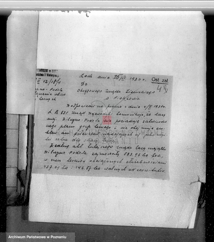 Obraz 9 z jednostki "Ustalenie powierzchni leśnej majątku Wilczyno-Podole powiat słupecki oraz nieprawne wyręby lasu"