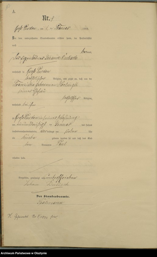 image.from.unit.number "Geburts-Haupt-Register Nr 1 - 65"