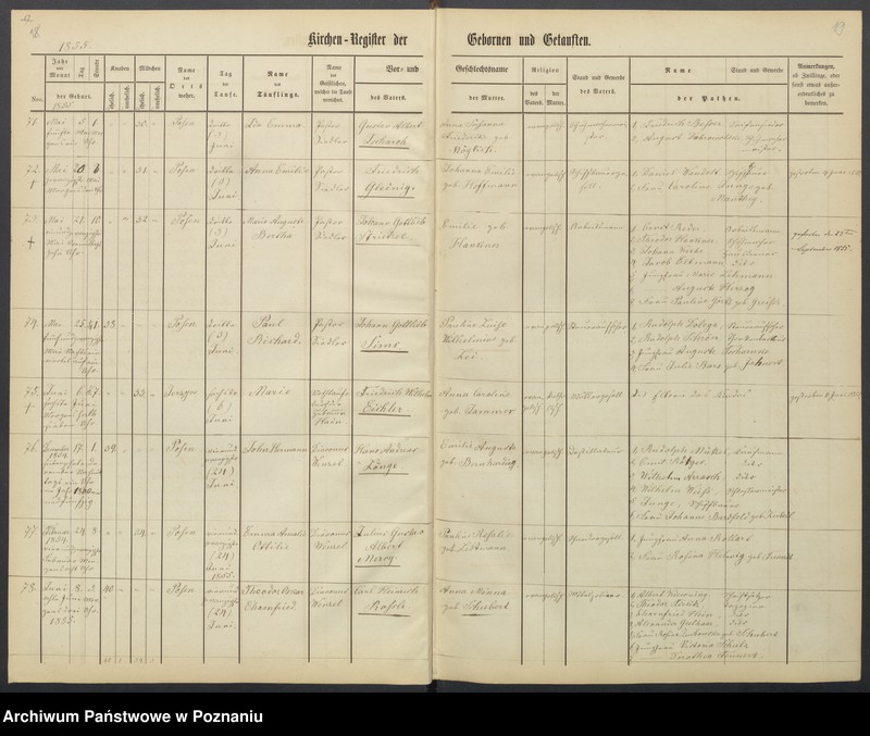 Obraz 12 z jednostki "[Akta urodzeń i chrztów, ślubów, zgonów]"