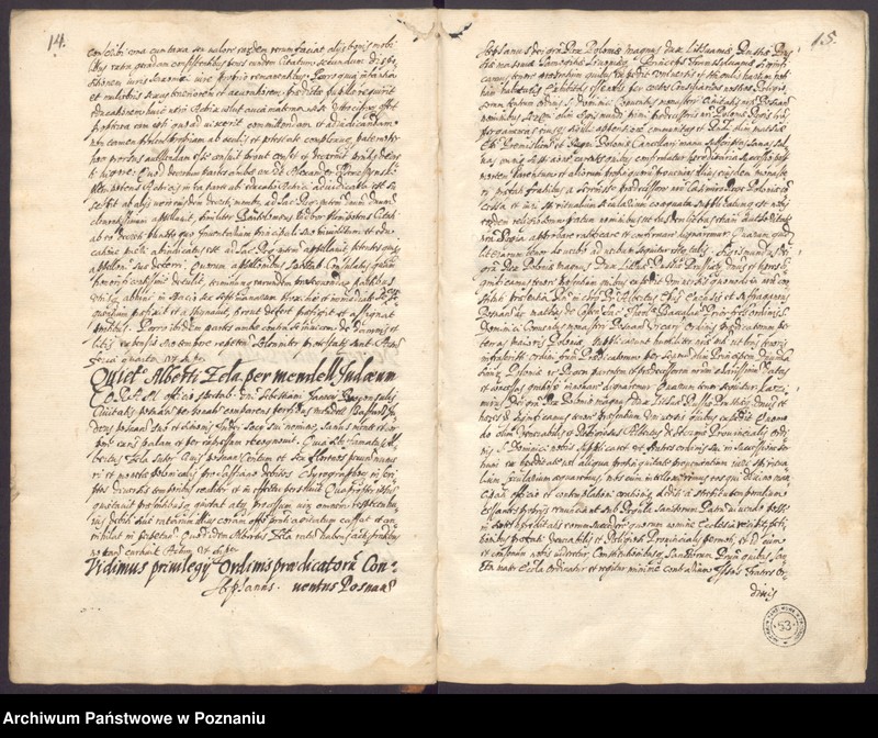 Obraz 11 z jednostki "Acta coram spectabili consulatu praesidentibus in officio seu iudicio ...consulibus."