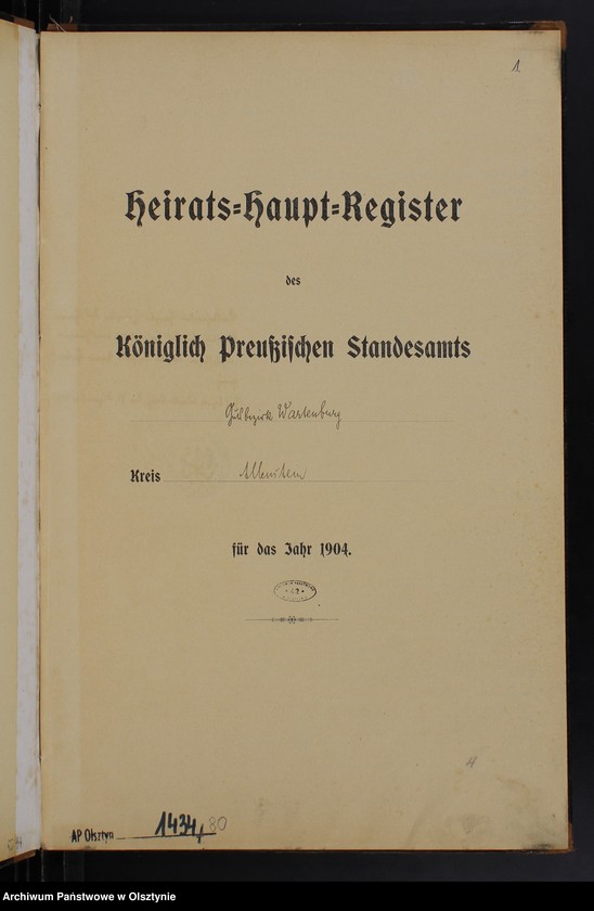 image.from.unit.number "Heiraths-Haupt Register /wpisów nie było/"