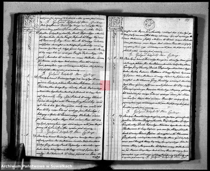 image.from.unit.number "Akta zeszłych gminy suwalskiey od dina 1 stycznia do dnia ostatniego grudnia 1823 roku"