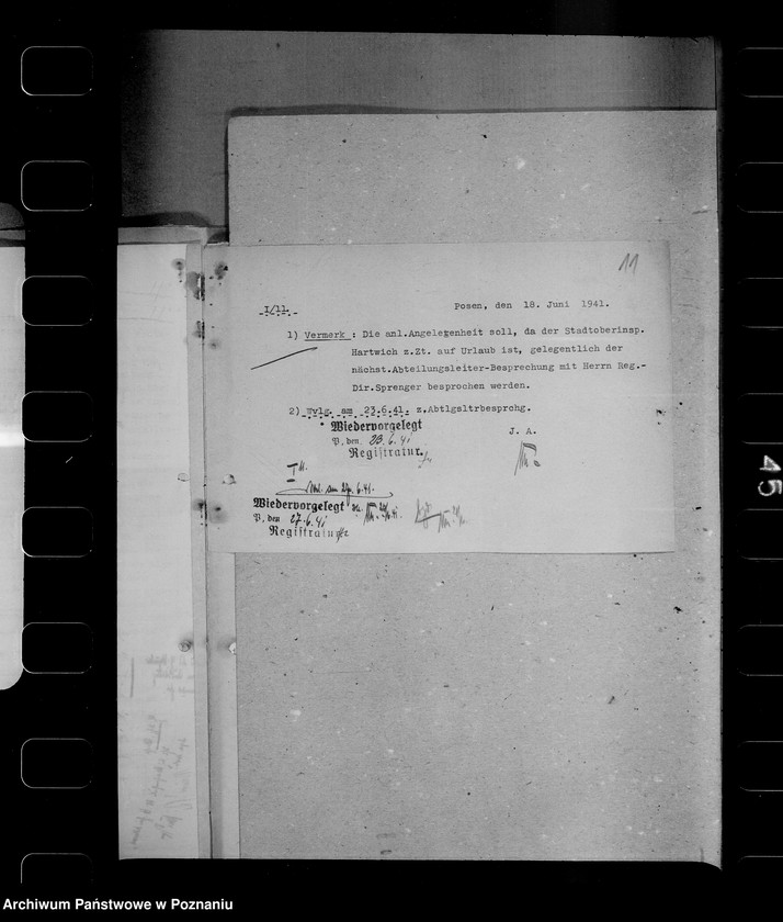 Obraz 15 z jednostki "Einsetzung eines Vertrauensarztes und Errickung eines Sprechzimmers"