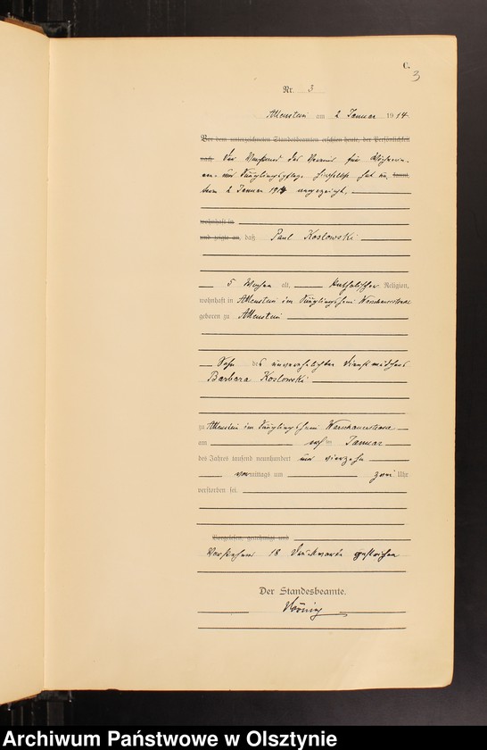 image.from.unit.number "Sterbe-Haupt-Register Tom I, Nr 1-600"