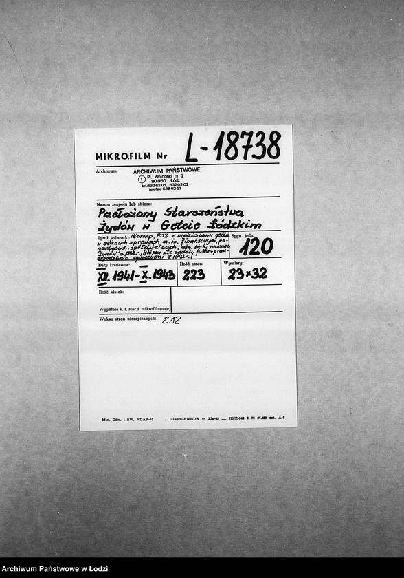 Obraz 2 z jednostki "[Korespondencja PSŻ z wydziałami i resortami getta w różnych sprawach]"