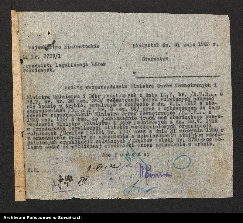 image.from.unit.number "[Zarządzenia centralne i wojewódzkie dotyczące związków, kółek, zrzeszeń, komitetów]"