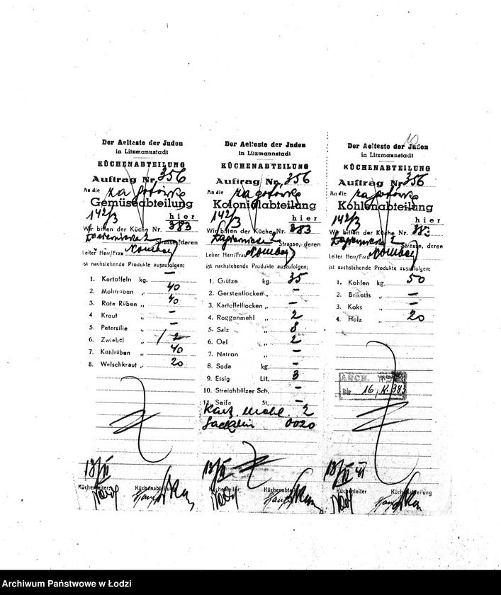 Obraz 13 z jednostki "[Kuchnia nr 383, ul. Łagiewnicka 2. Działalność kuchni]"