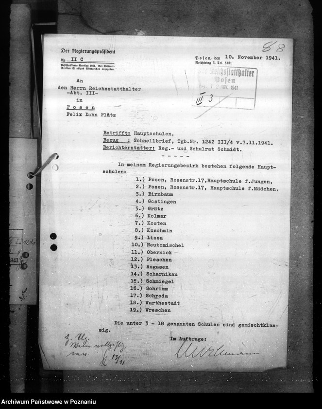 Obraz 12 z jednostki "Statistik der Hauptschulen"