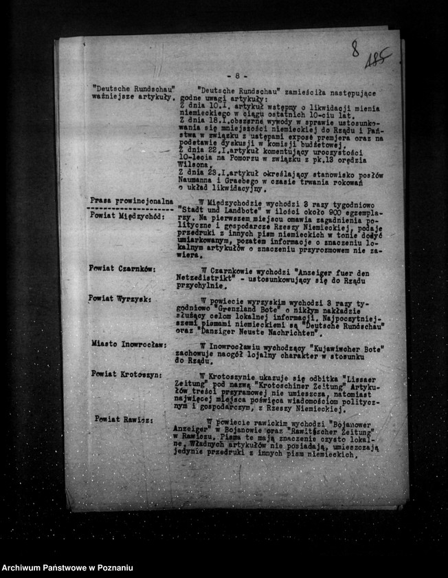 Obraz 12 z jednostki "Sprawozdania z życia mniejszości narodowych za miesiące styczeń, luty, marzec 1930 r."