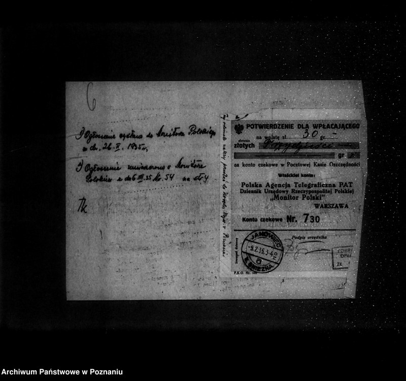 Obraz 10 z jednostki "/Towarzystwo Gimnastyczne „Sokół" w Janowcu powiat Żnin - rejestracja/"