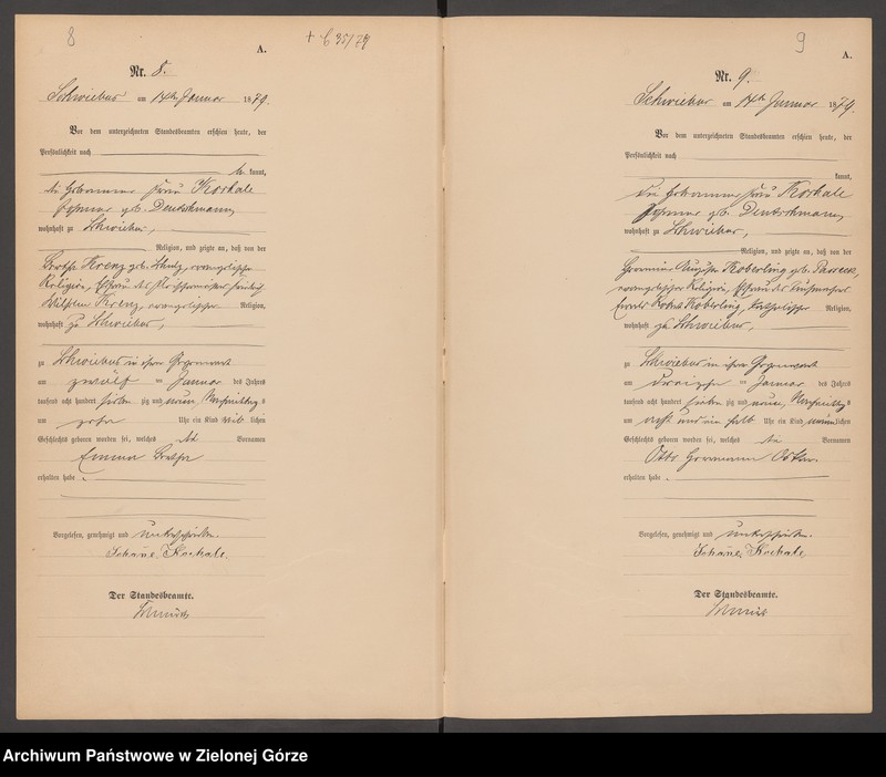 Obraz 8 z jednostki "[Księga urodzeń]"