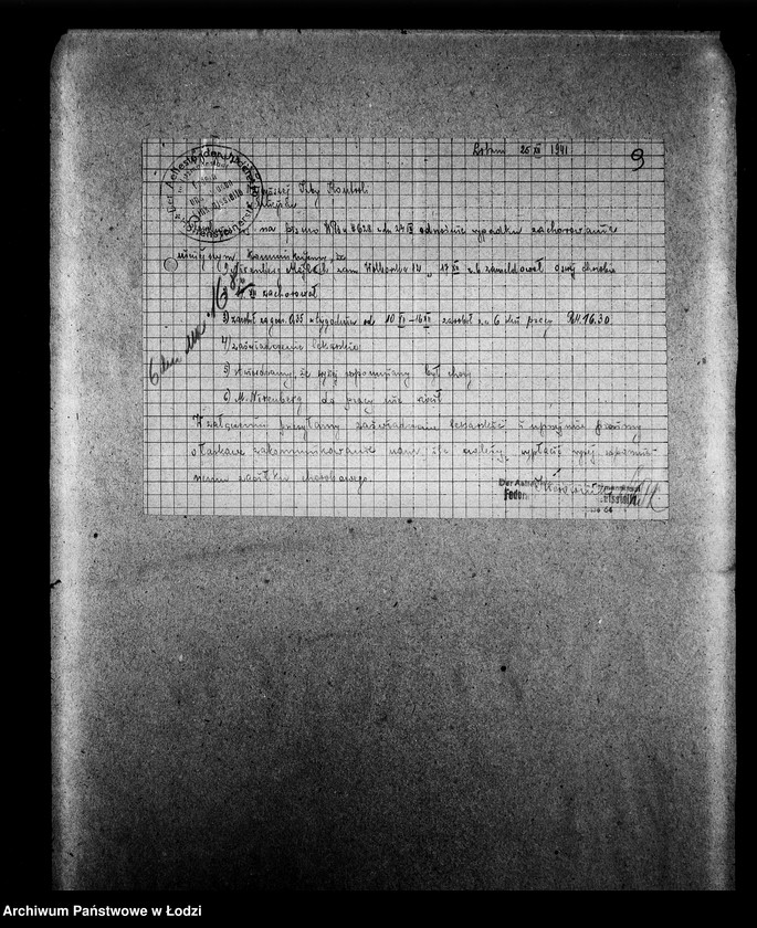 Obraz 9 z jednostki "Federn-und Daunen Abteilung [Zasiłki chorobowe dla pracowników wydziału, zaświadczenia lekarskie, listy pracowników]"