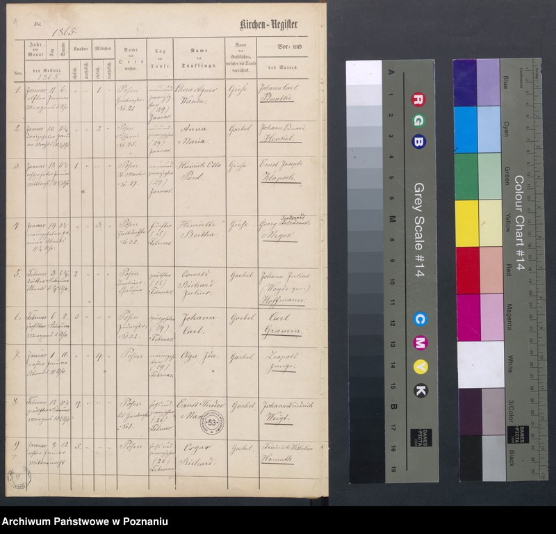 Obraz 3 z jednostki "[Akta urodzeń i chrztów, ślubów, zgonów]"