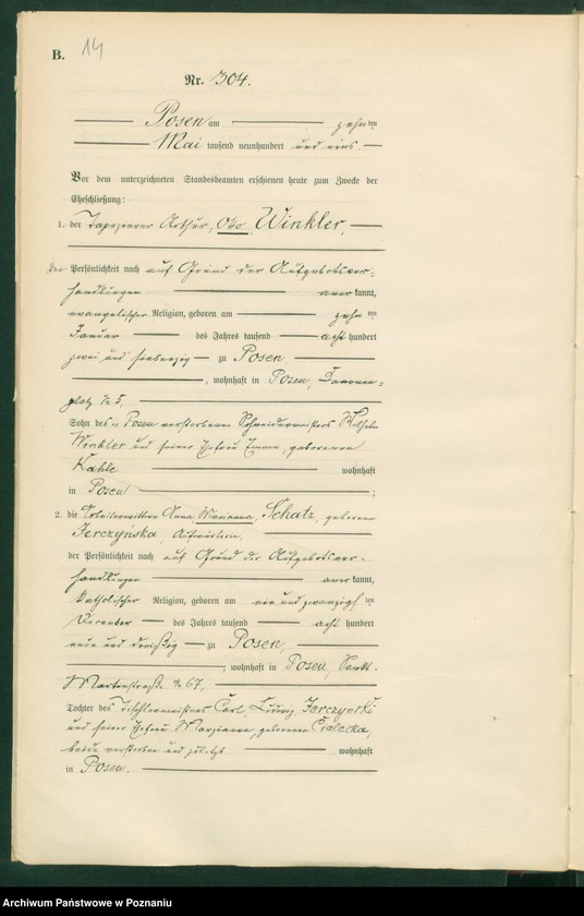 Obraz 17 z jednostki "[Księga małżeństw t. II]"