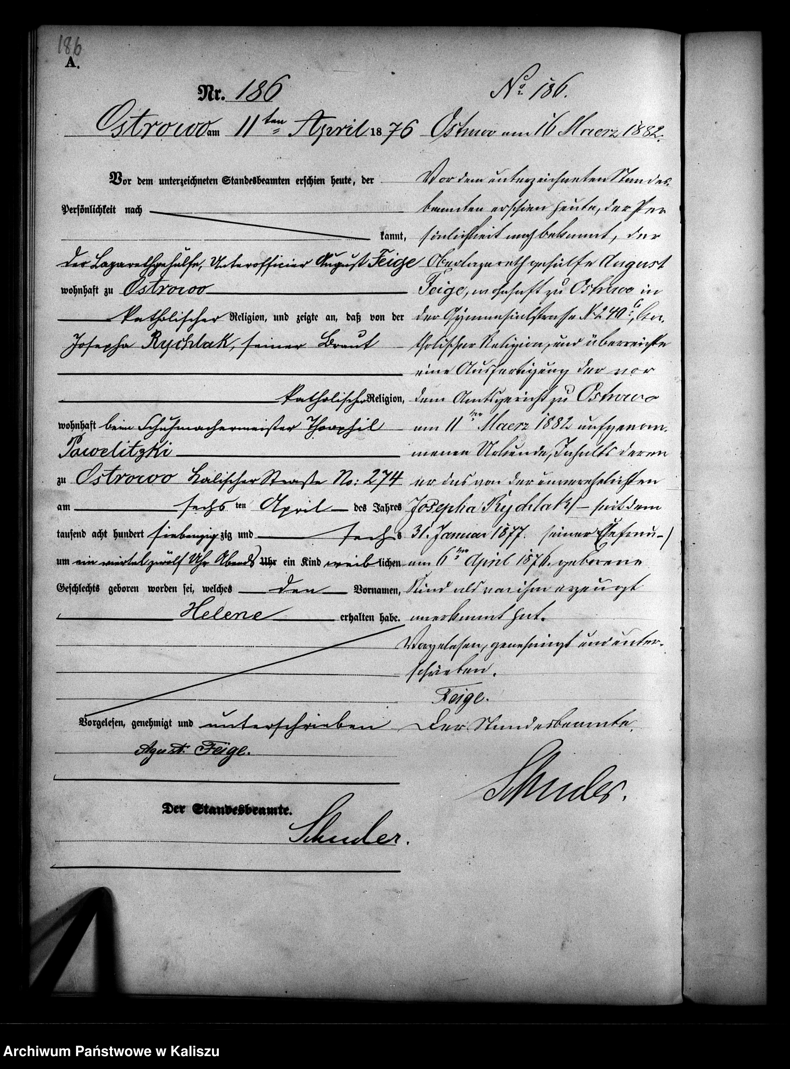 Skan z jednostki: [Księga urodzeń - tom I]