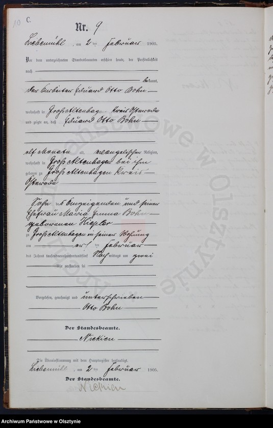 image.from.unit.number "Sterbe-Neben-Register Nr 1 - 87"