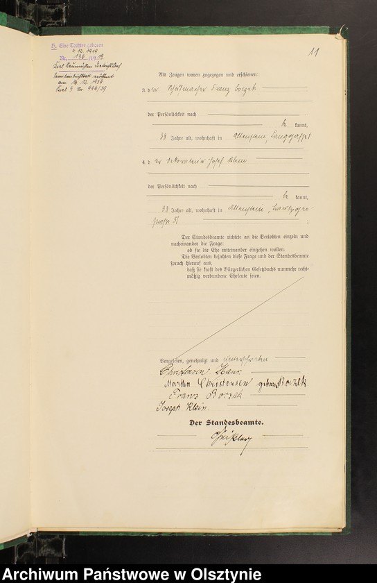 image.from.unit.number "Heirats-Haupt-Register Tom II, Nr 243-345"