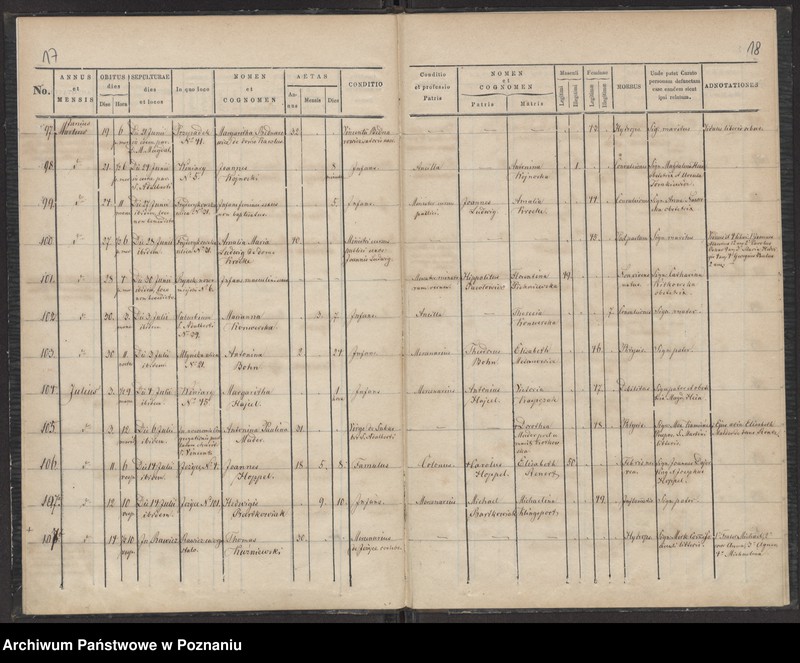 Obraz 11 z jednostki "Księga zgonów"