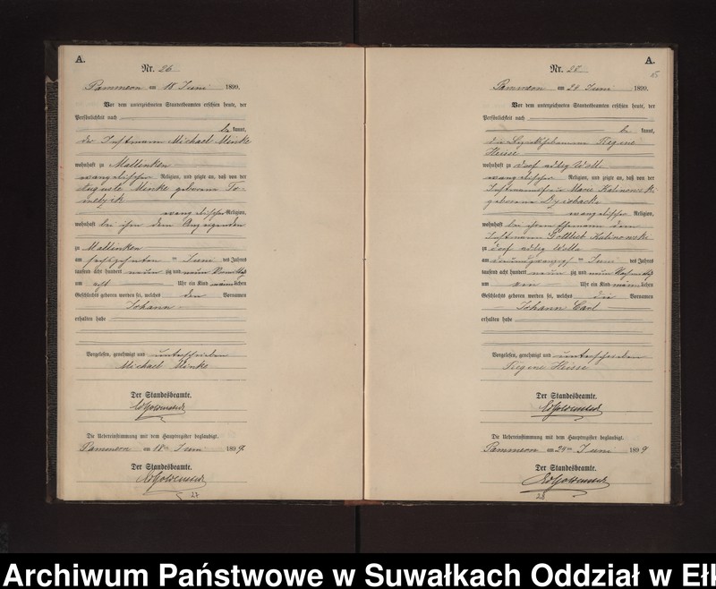 image.from.unit.number "Geburts-Neben-Register des Preussischen Standes-Amtes Neuhoff Kreis Loetzen"