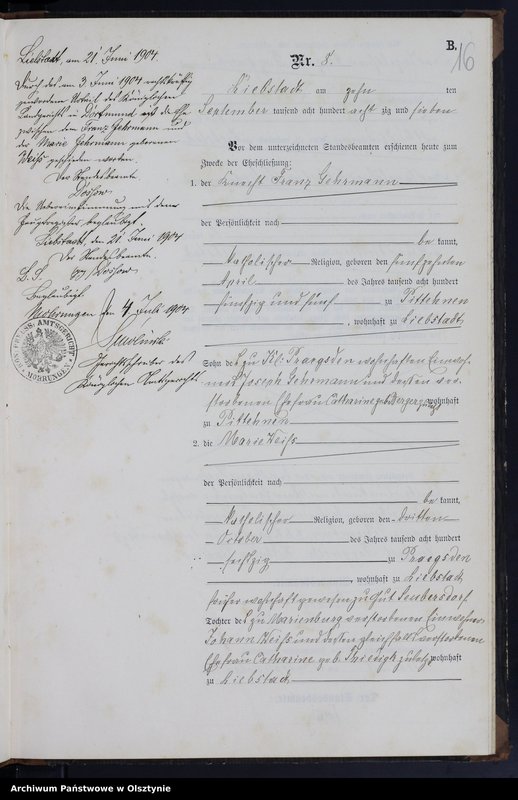 image.from.unit.number "Heiraths-Neben-Register Nr 1 - 14"