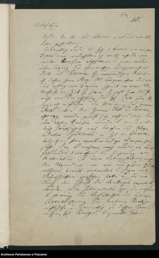 Obraz 19 z jednostki "A. betr. Alexander von Graeve in Carlshof"